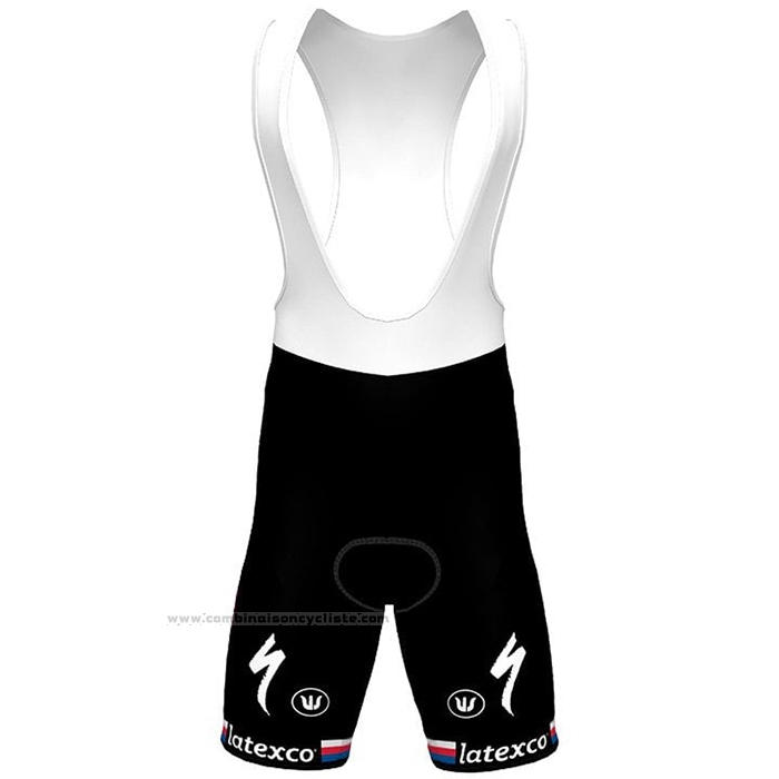 2021 Maillot Cyclisme Deceuninck Quick Step Champion Nouvelle Zelande Manches Courtes et Cuissard